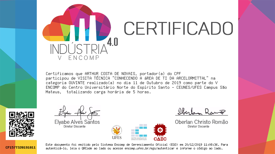 Certificado Encomp V